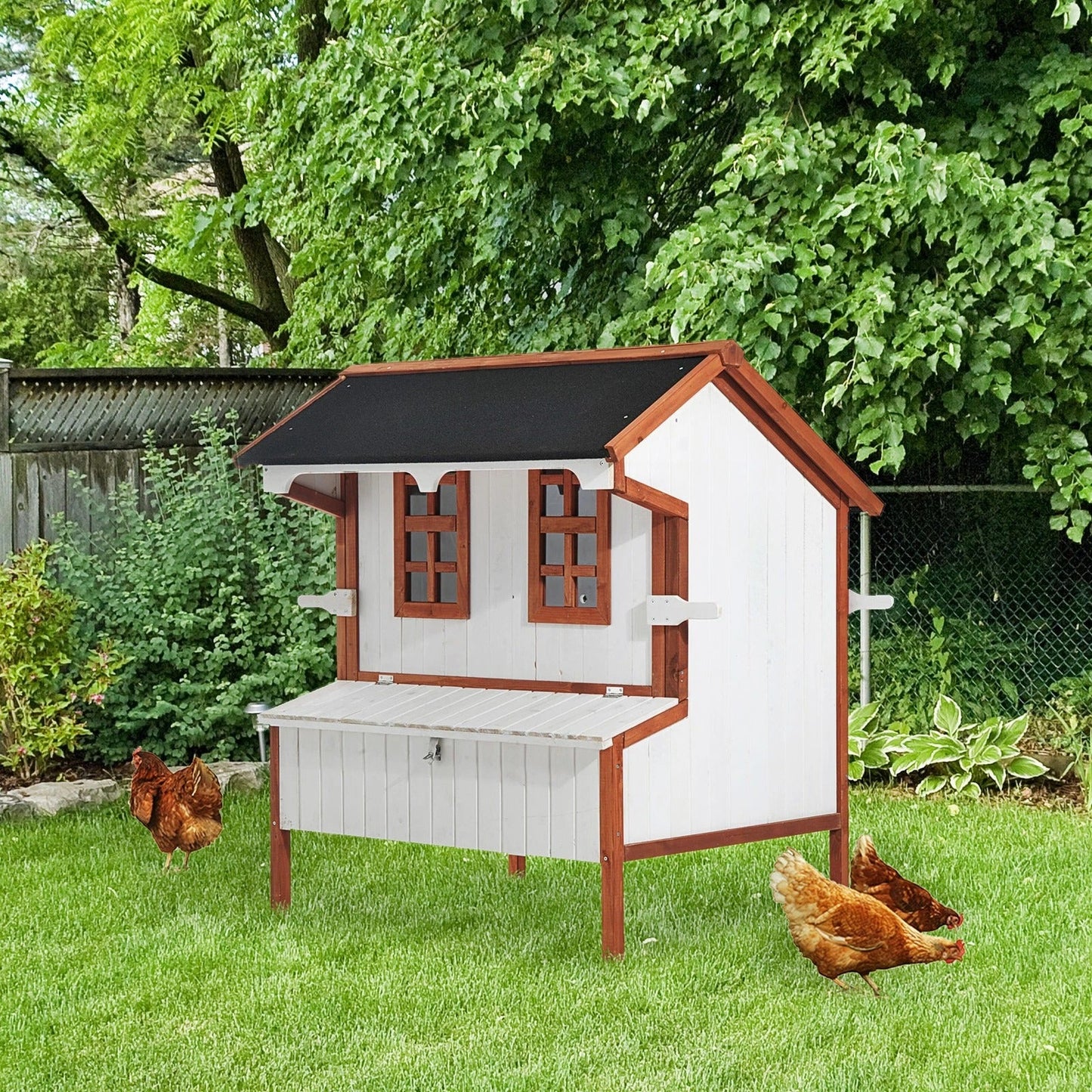 Big Backyard Chicken Coop With Run And Door