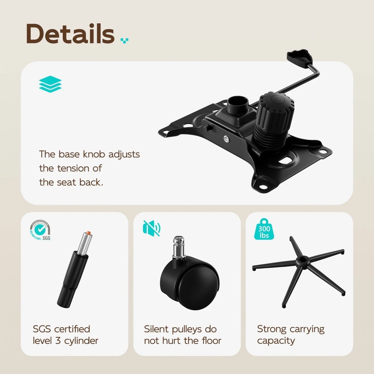 Real Leather Office Chair Ergonomic
