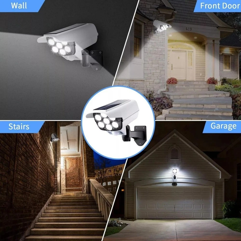 2 Pack Solar Powered Motion Lights 77 LED Outdoor Spotlights