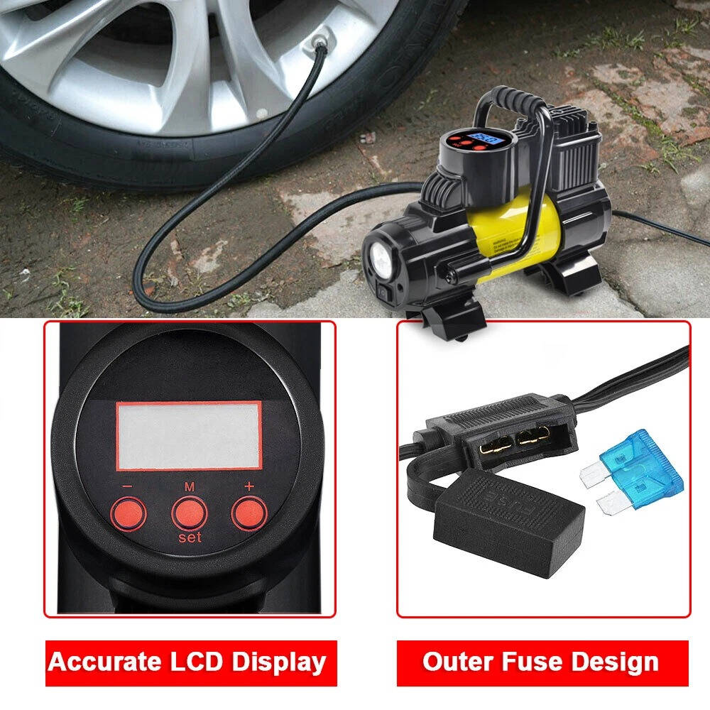 Powerful Compact Car Tire Inflator Compressor