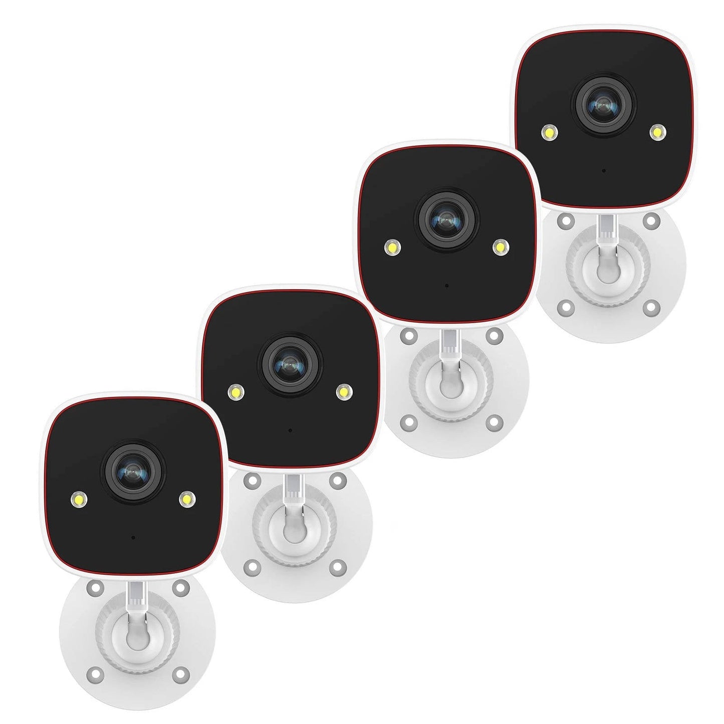 4 Pack Wi-Fi Outdoor Security Cameras 3MP Night Vision - Halri