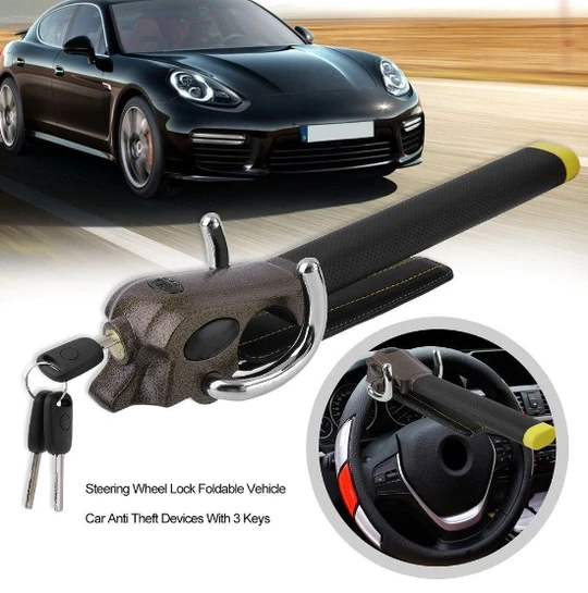 Heavy Duty Auto Steering Wheel Lock Bar