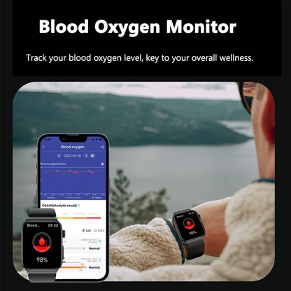 Advanced Fitness Smartwatch - Blood Pressure & Heart Monitor