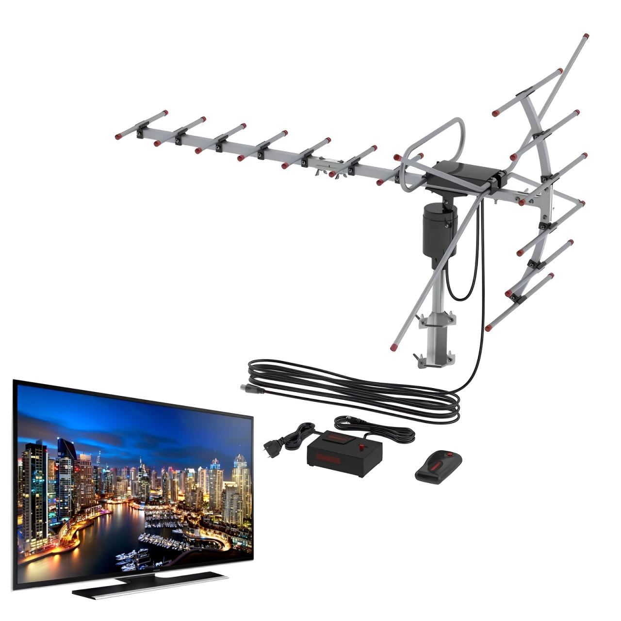 Long Range Outdoor HDTV Antenna Free Local Channels - Halri
