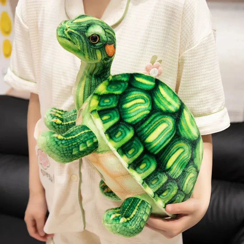 Niedliches, realistisches Schildkröten-Plüschtier