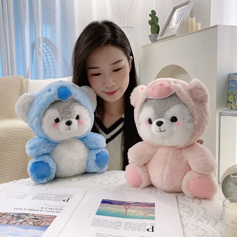 Cuddly Husky Teddy Bear Friends - Halri