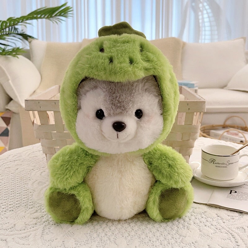 Kuschelige Husky-Teddybär-Freunde