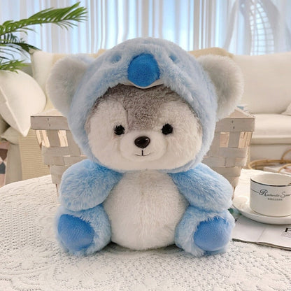 Kuschelige Husky-Teddybär-Freunde