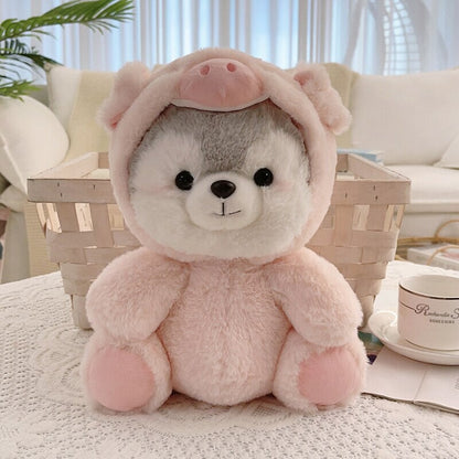 Kuschelige Husky-Teddybär-Freunde