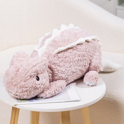 Weiche, niedliche rosa Eidechsen-Stofftiere