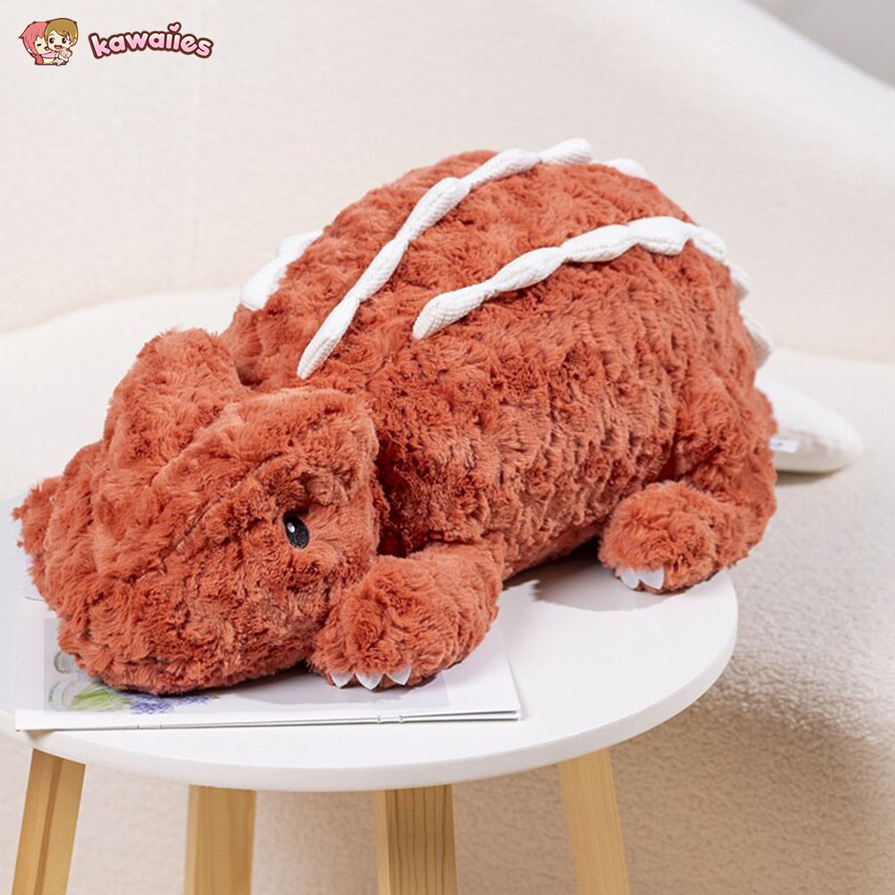 Weiche, niedliche rosa Eidechsen-Stofftiere