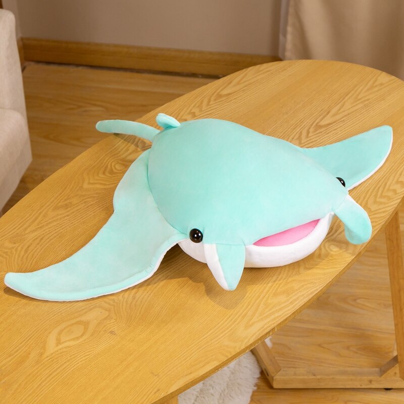 Niedliche blaue Mantarochen-Plüschtiere
