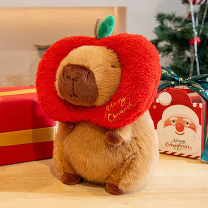 Niedliche Capybara-Weihnachtsplüschtiere