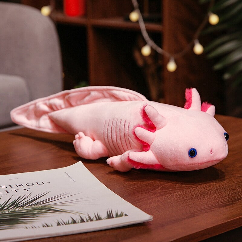 Niedliches Axolotl-Plüschtier-Familienset
