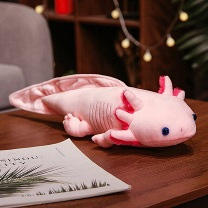 Niedliches, farbenfrohes Axolotl-Plüschtier-Set