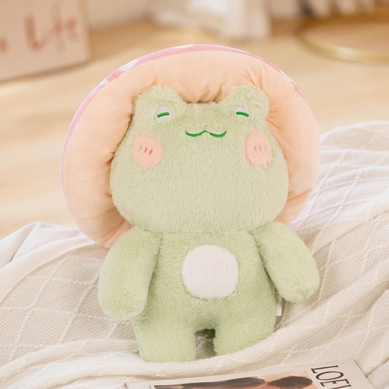 Cute Soft Frog Mushroom Plush Toy Figures - Halri