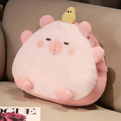 Niedliches Capybara-Kissen-Decken-Set