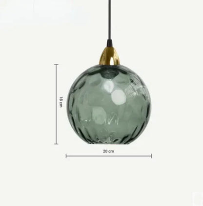 Round Glass Hanging Pendant Lamp