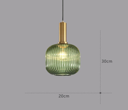 Vintage-Glas-Hängeleuchte