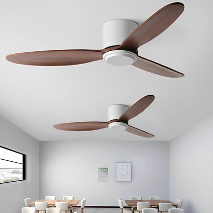 Quiet Energy Saving White Ceiling Fan with LED Light