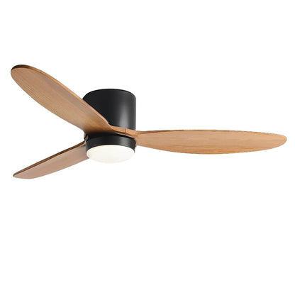 Quiet Energy Saving White Ceiling Fan with LED Light