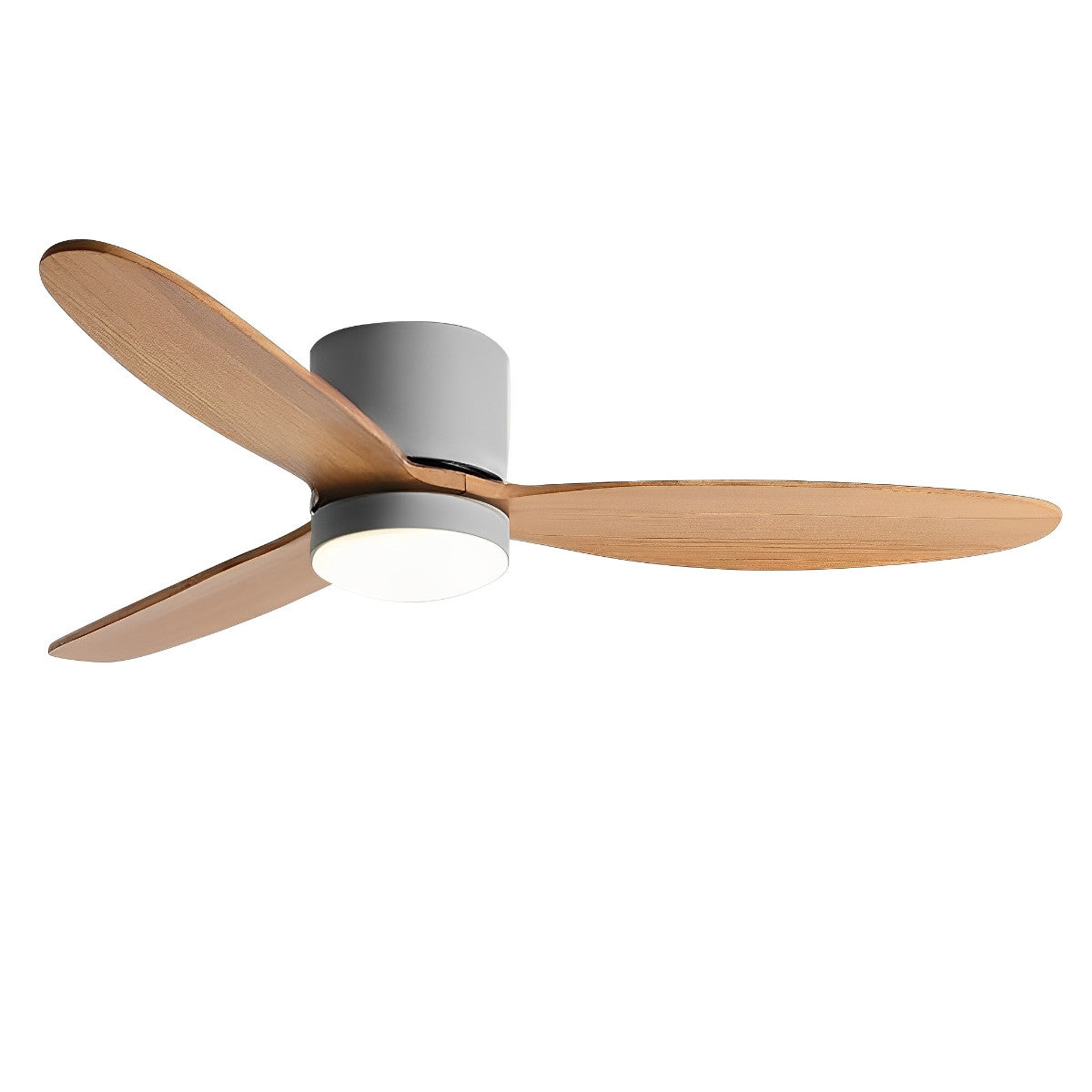Quiet Energy Saving White Ceiling Fan with LED Light
