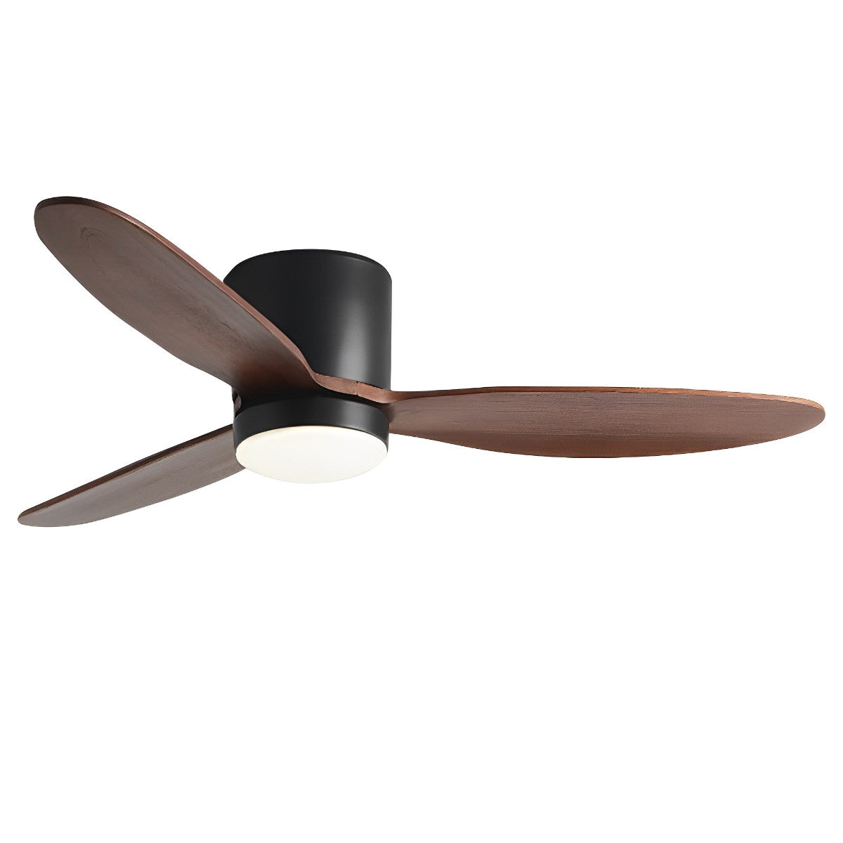 Quiet Energy Saving White Ceiling Fan with LED Light
