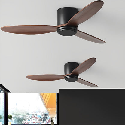 Quiet Energy Saving White Ceiling Fan with LED Light