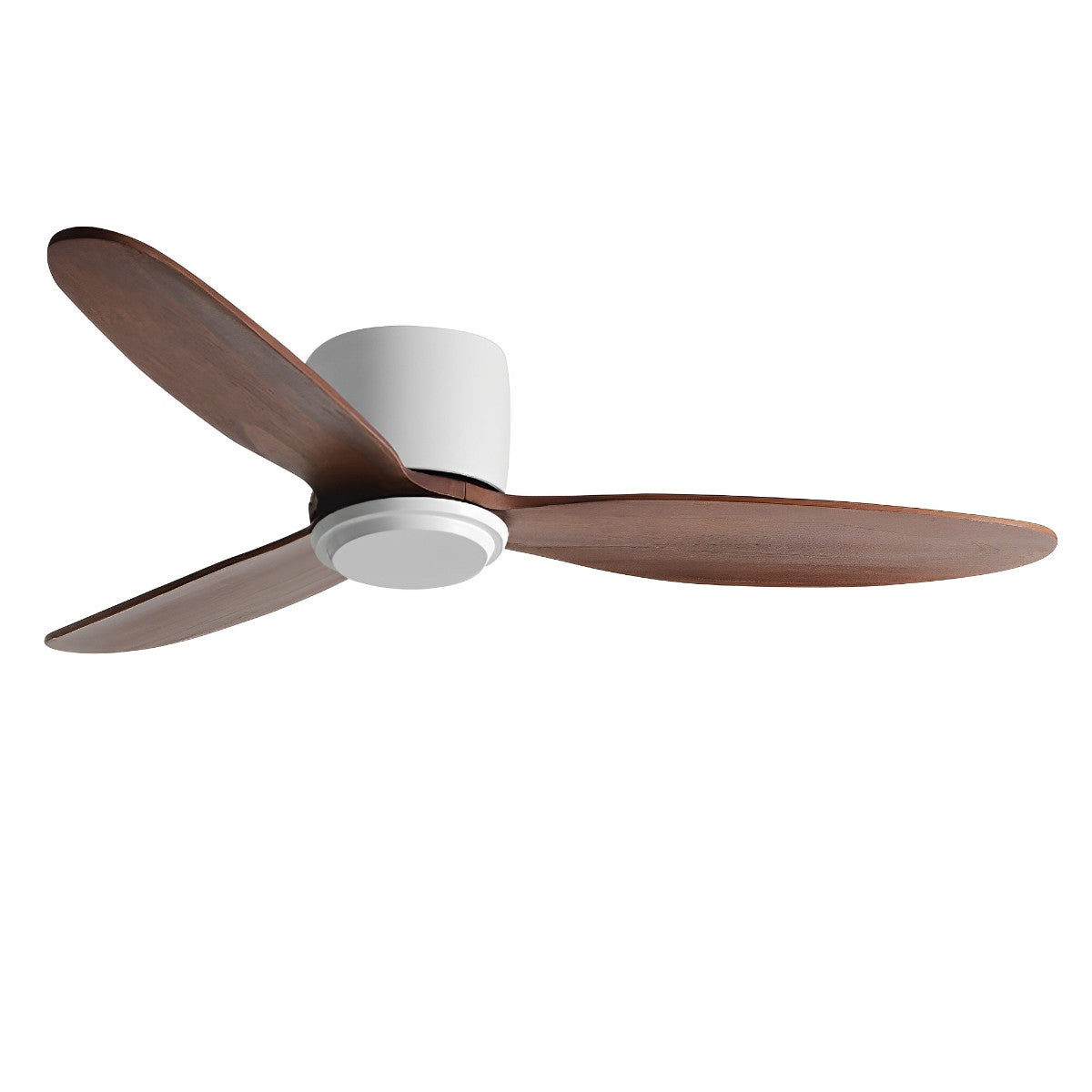 Quiet Energy Saving White Ceiling Fan with LED Light
