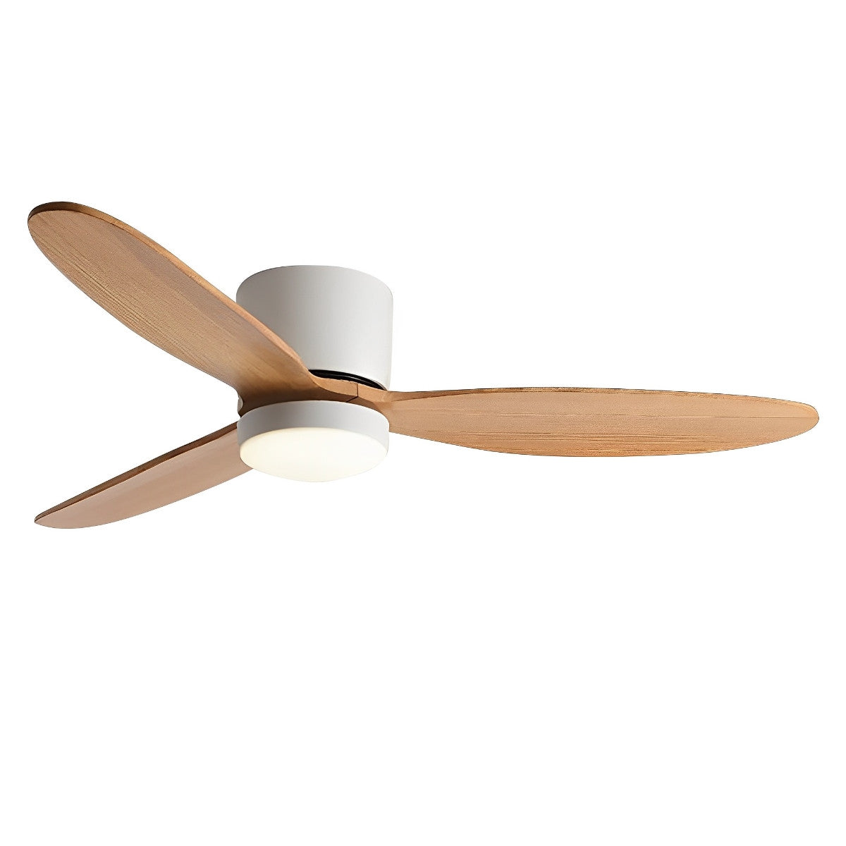 Quiet Energy Saving White Ceiling Fan with LED Light