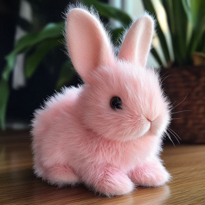 Cuddly Rabbit Stuffed Animal with Fluffy Fur - Halri