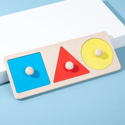 Educational Wood Shape Sorter Puzzle Toy Box