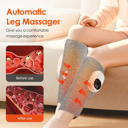 Full Body Relaxing Heat Vibration Leg Massager