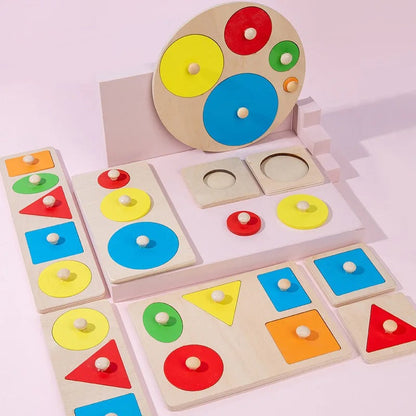 Educational Wood Shape Sorter Puzzle Toy Box - Halri