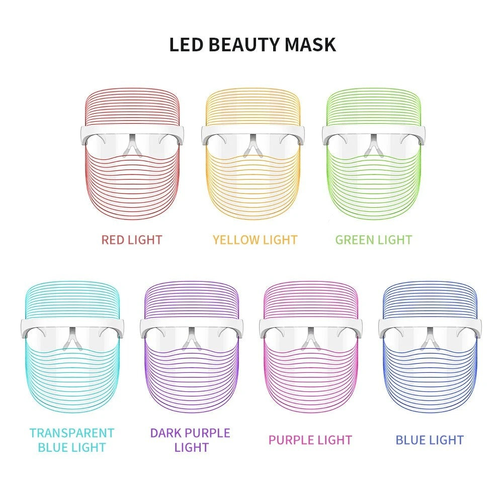 Relaxing Face LED Mask with 216 LED Lights