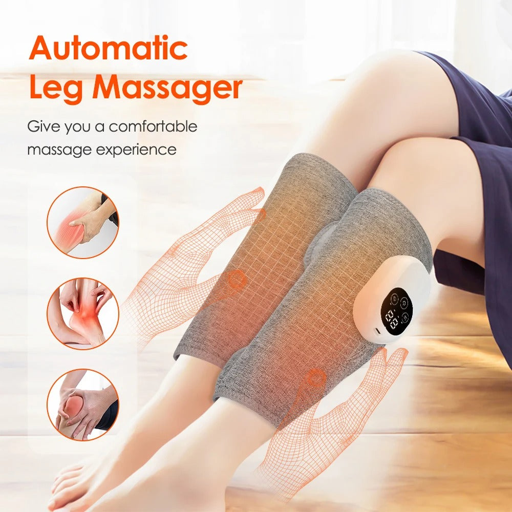 Full Body Relaxing Heat Vibration Leg Massager