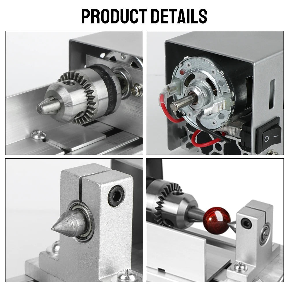 Compact Versatile Wood Lathe for DIY Projects
