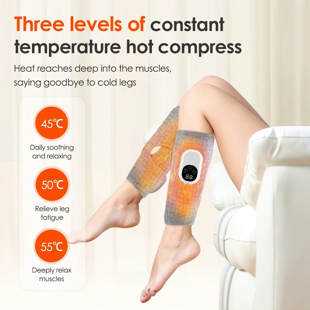 Full Body Relaxing Heat Vibration Leg Massager