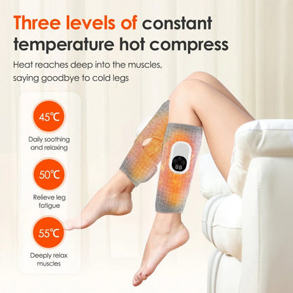 Full Body Relaxing Heat Vibration Leg Massager
