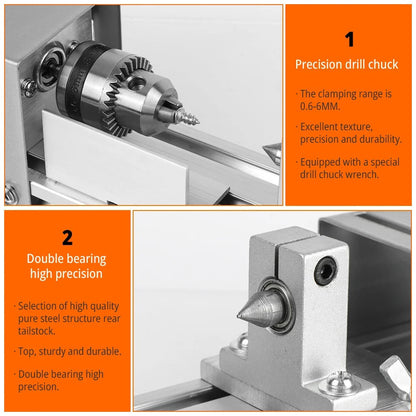 Compact Versatile Wood Lathe for DIY Projects