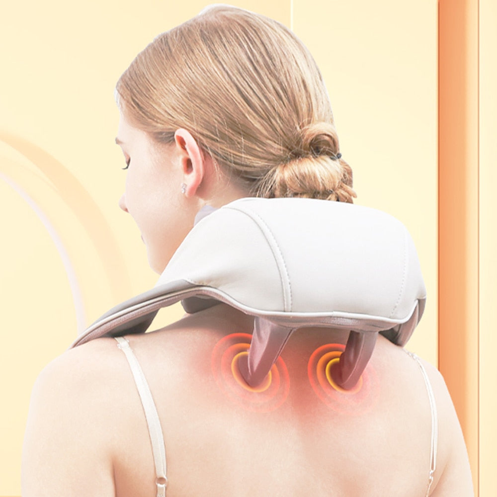 Heated Massage Pillow for Neck and Shoulders Relief