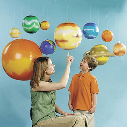 Colorful Kids Planet Learning Playset with Inflatable Figures