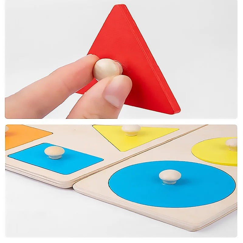 Educational Wood Shape Sorter Puzzle Toy Box