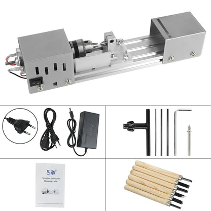 Compact Versatile Wood Lathe for DIY Projects
