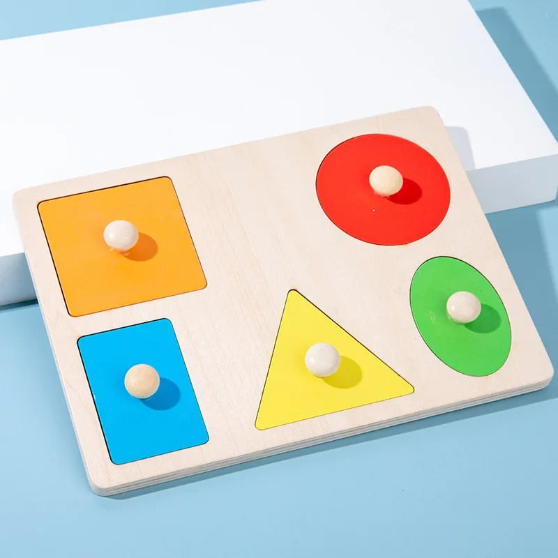 Educational Wood Shape Sorter Puzzle Toy Box