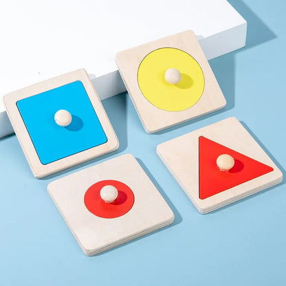 Educational Wood Shape Sorter Puzzle Toy Box