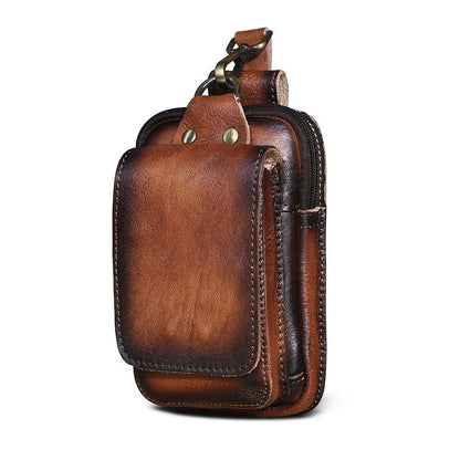 Hochwertige Gürteltasche aus Leder für Herren