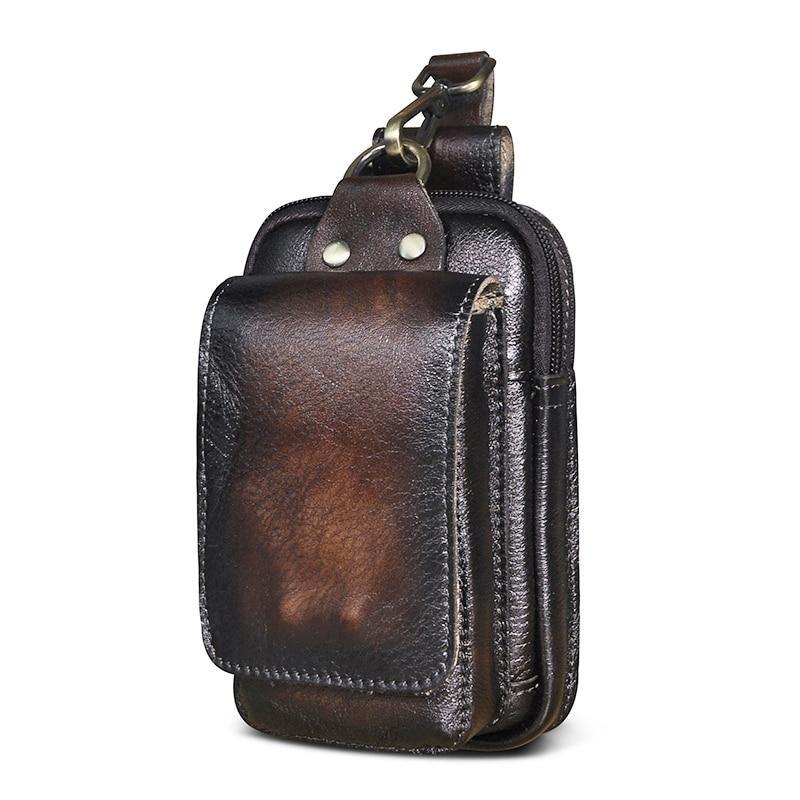 Hochwertige Gürteltasche aus Leder für Herren