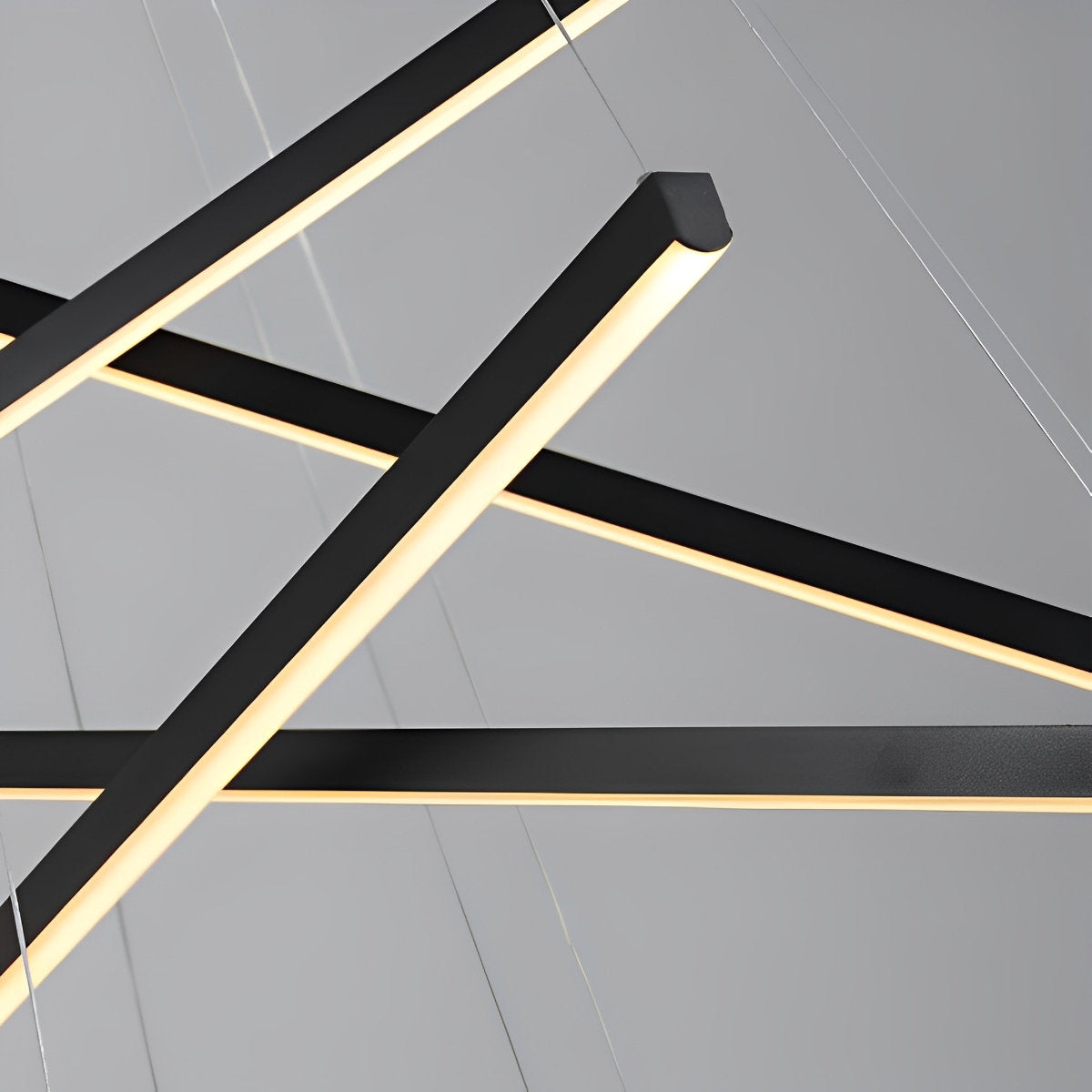 Sleek Simple Dimmable LED Chrome Pendant Light with Remote