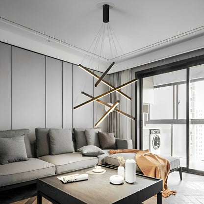 Sleek Simple Dimmable LED Chrome Pendant Light with Remote
